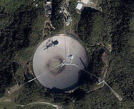 Earth's biggest radar: The Arecibo radio- telescope in Puerto Rico
